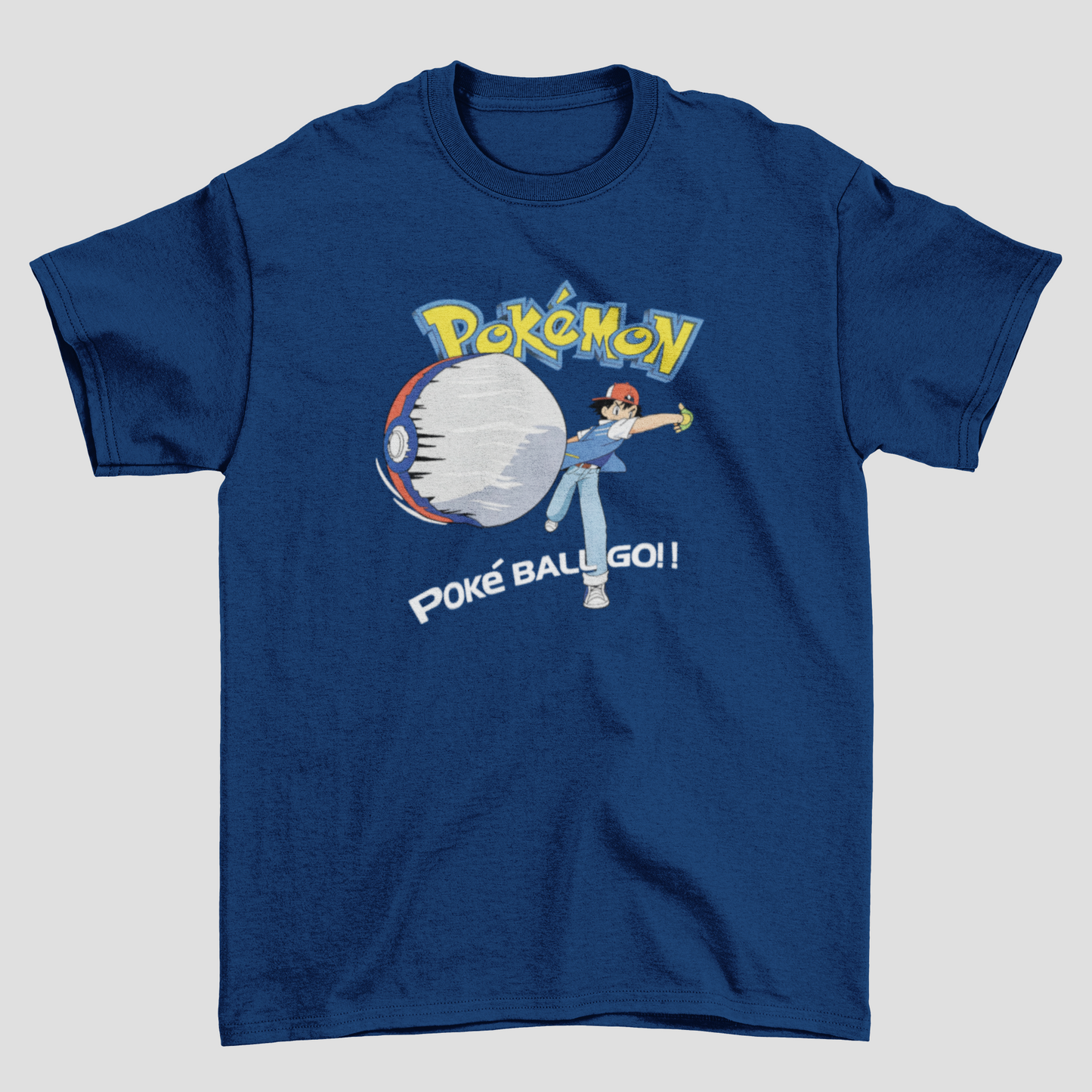 Camiseta Básica Unissex Pokemon Poké Ball Go