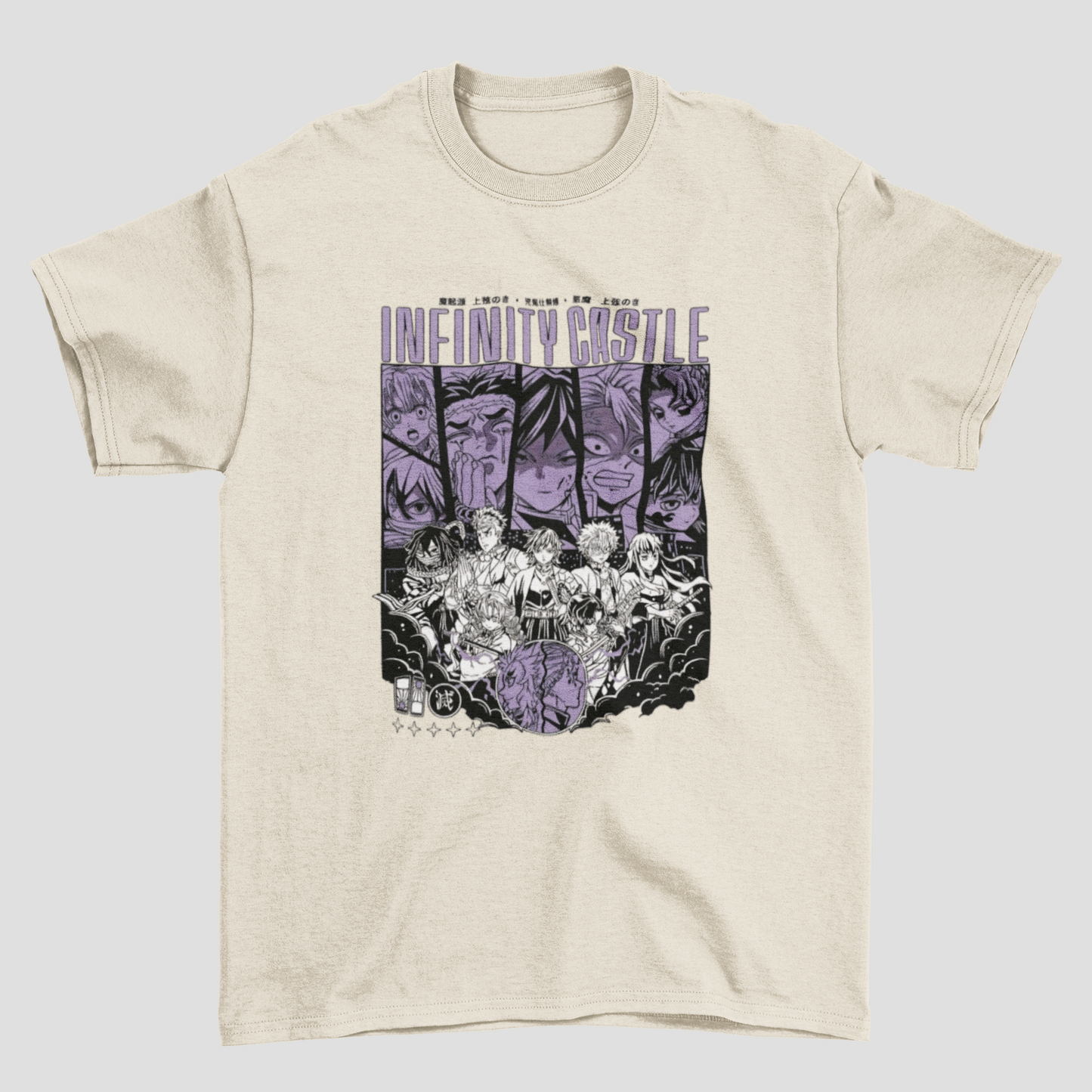 Camiseta Básica Unissex Demon Slayer Infinity Castle