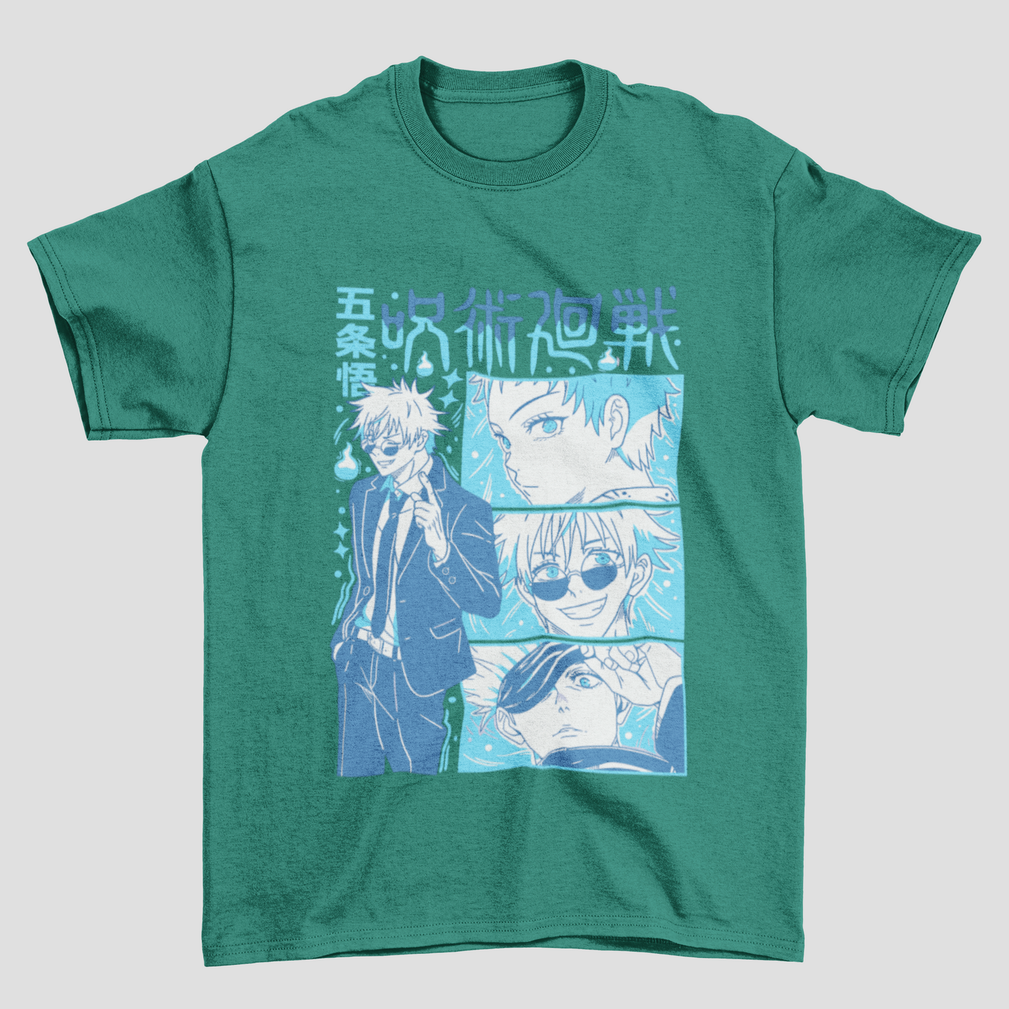 Camiseta Básica Unissex Jujutsu Kaisen Gojo Collab