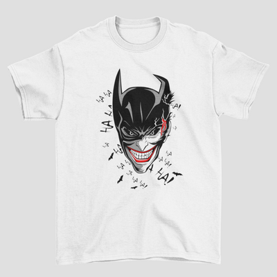 Camiseta Básica Unissex Batman e Coringa Face DC
