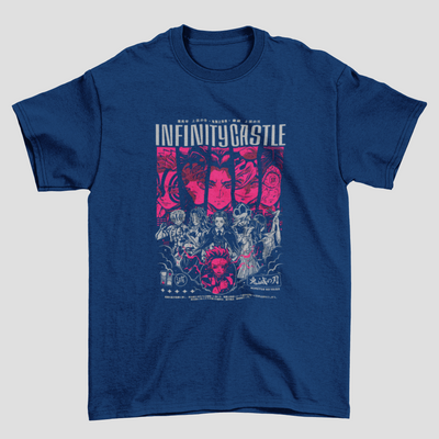 Camiseta Básica Unissex Demon Slayer Infinity Castle Upper Moons