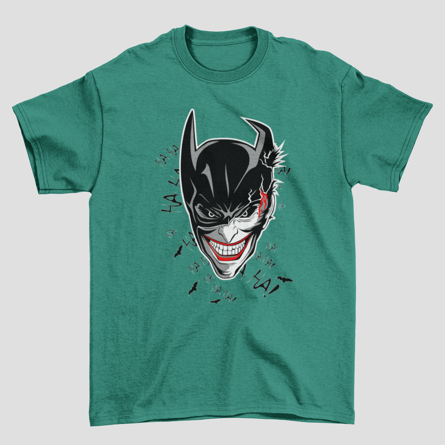 Camiseta Básica Unissex Batman e Coringa Face DC