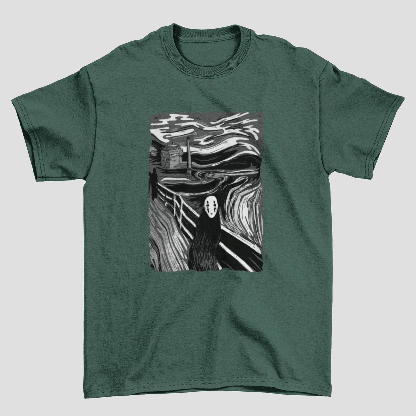 Camiseta Básica Unissex A Viagem de Chihiro Art No-Face