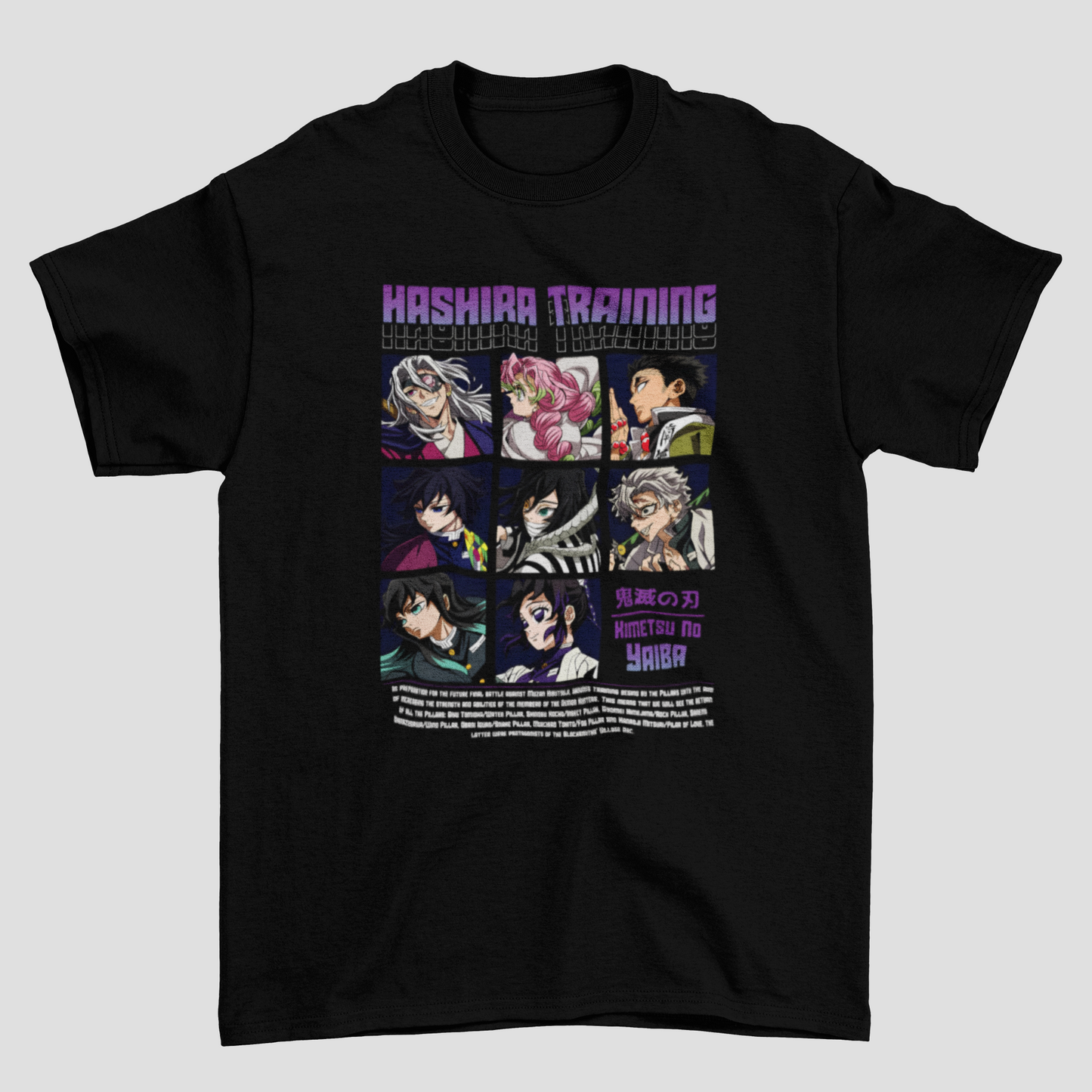 Camiseta Básica Unissex Demon Slayer Hashira Training