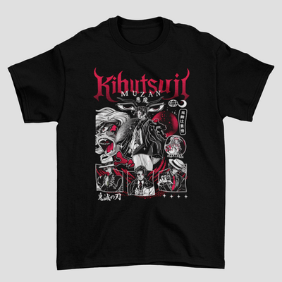 Camiseta Básica Unissex Demon Slayer Muzan Kibutsuji