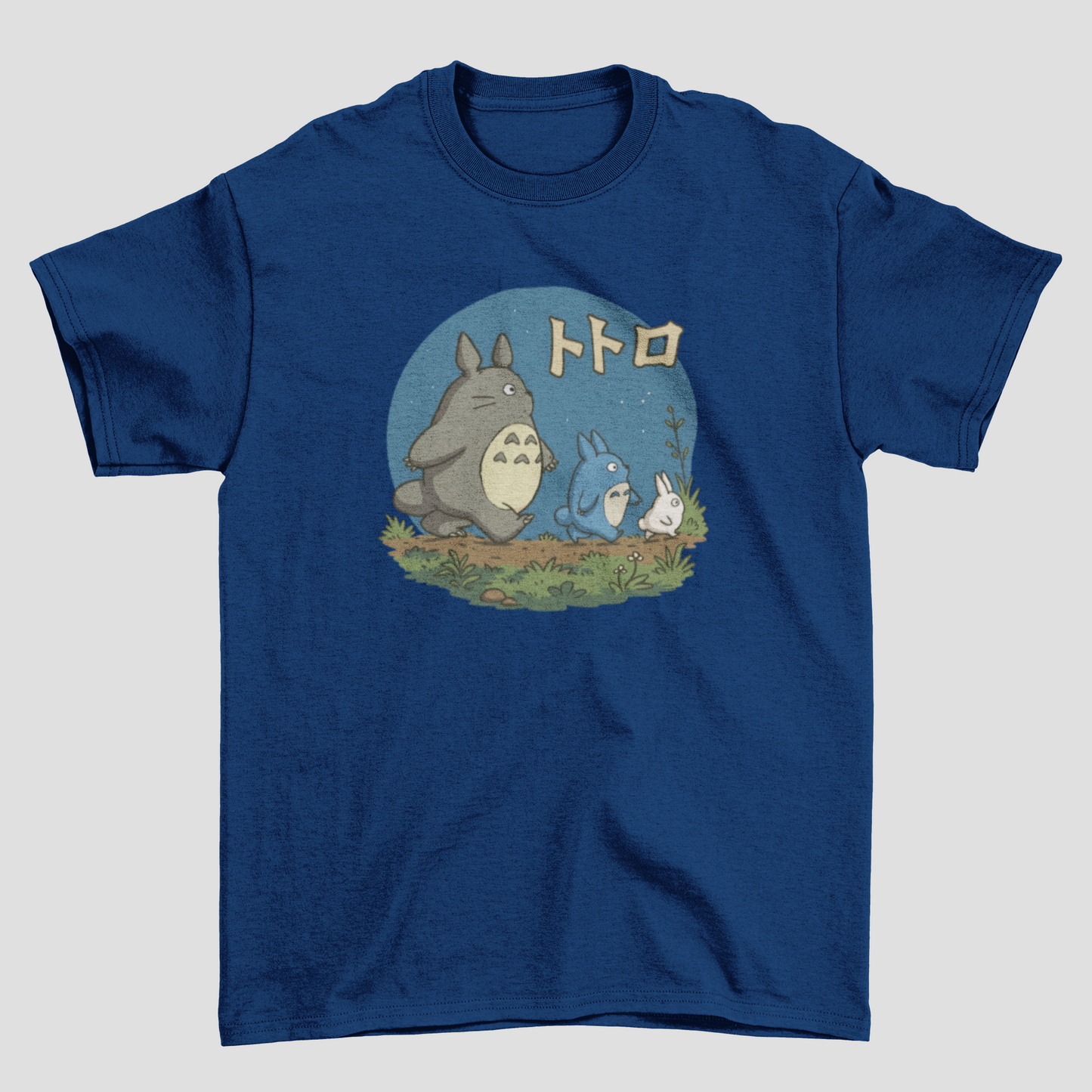 Camiseta Básica Unissex A Viagem de Chihiro Totoro Night