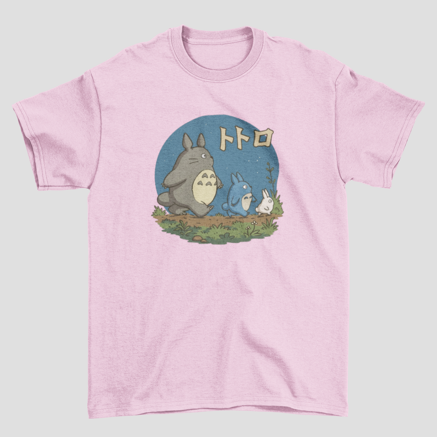 Camiseta Básica Unissex A Viagem de Chihiro Totoro Night