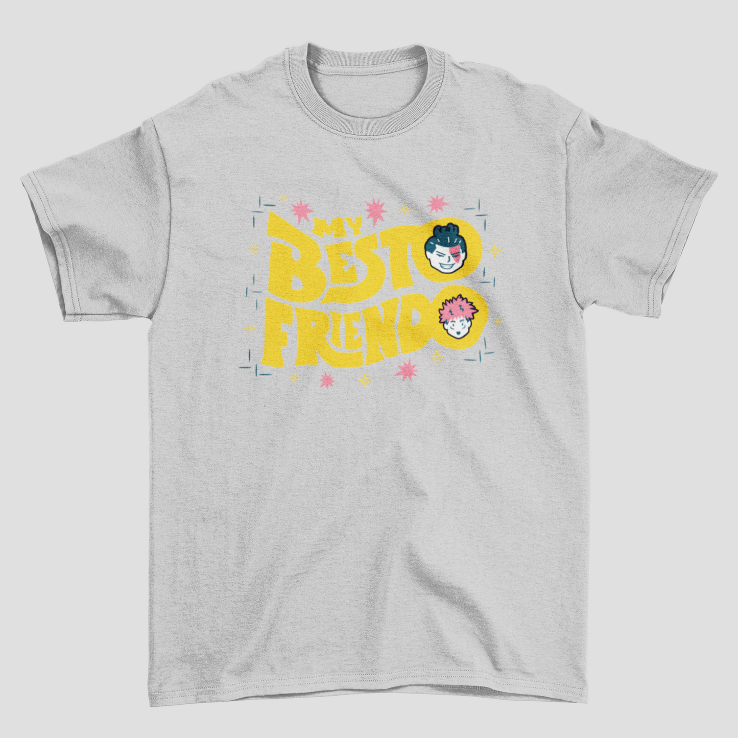 Camiseta Básica Unissex My Besto Friendo Funny Jujutsu Kaisen