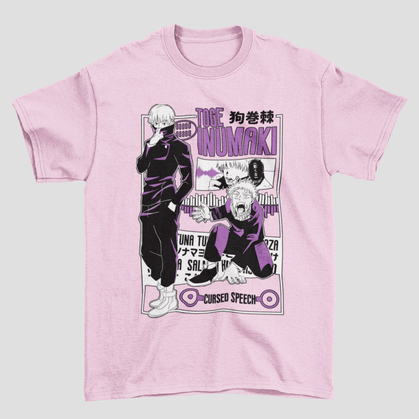 Camiseta Básica Unissex Toge Inumaki Cursed Speech Jujutsu Kaisen