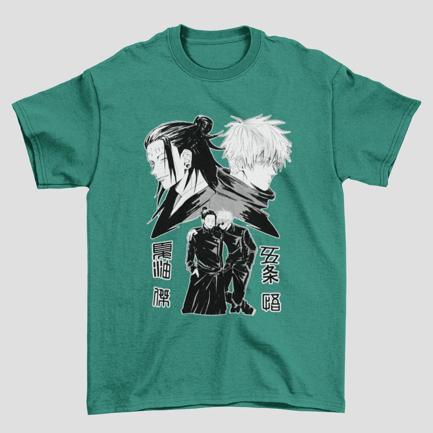 Camiseta Básica Unissex Geto Suguru And Gojo Satoru Friends