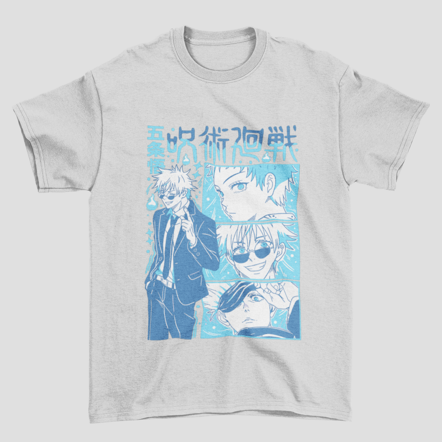Camiseta Básica Unissex Jujutsu Kaisen Gojo Collab