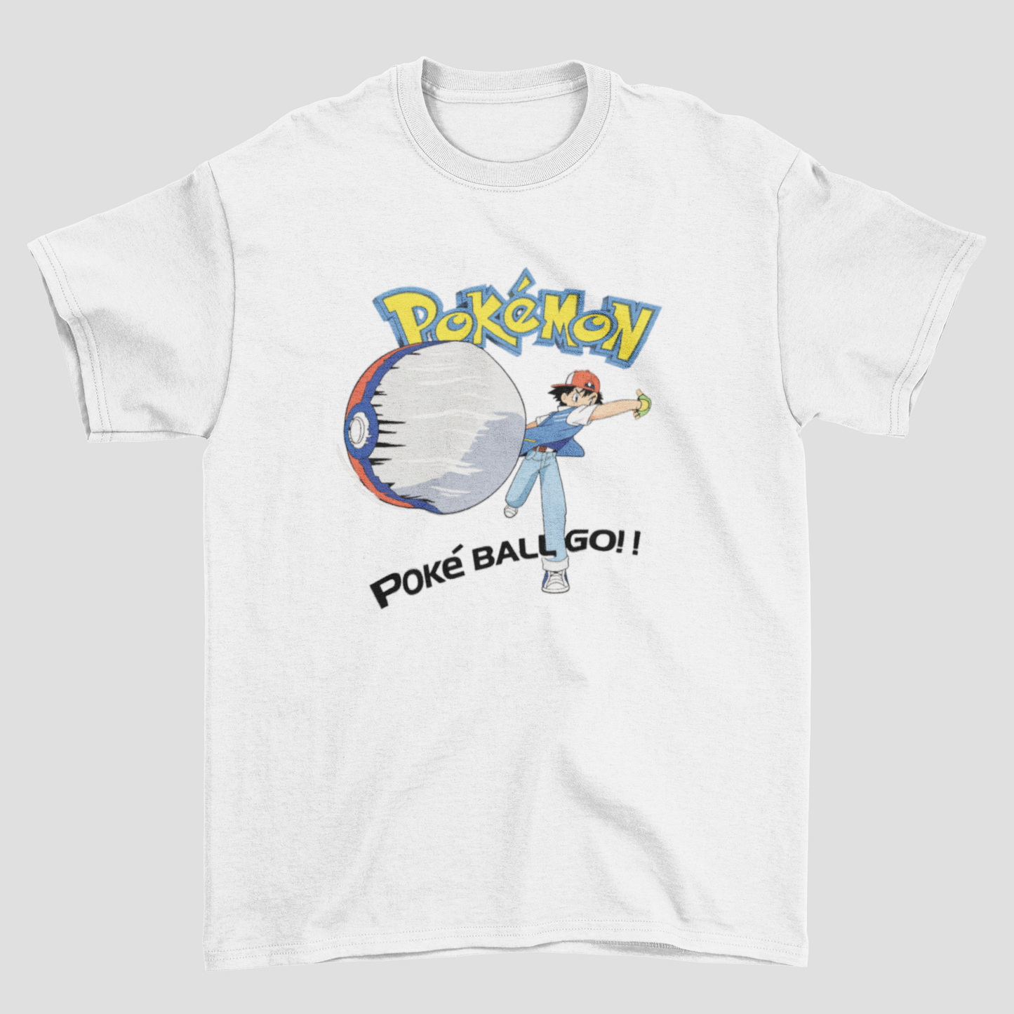 Camiseta Básica Unissex Pokemon Poké Ball Go