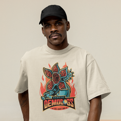 Camiseta Básica Unissex Stranger Things Hawkins Demodogs