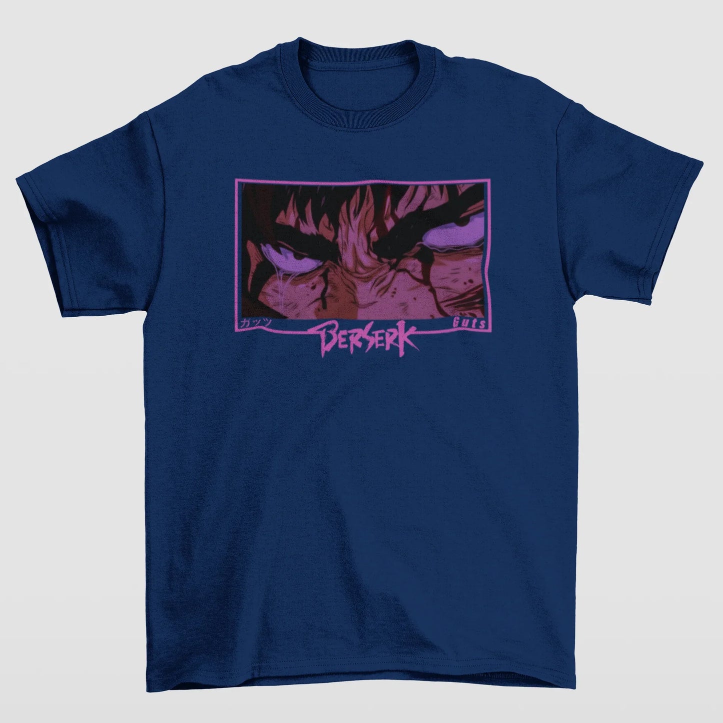 Camiseta Básica Unissex Berserk Guts Eyes Anger
