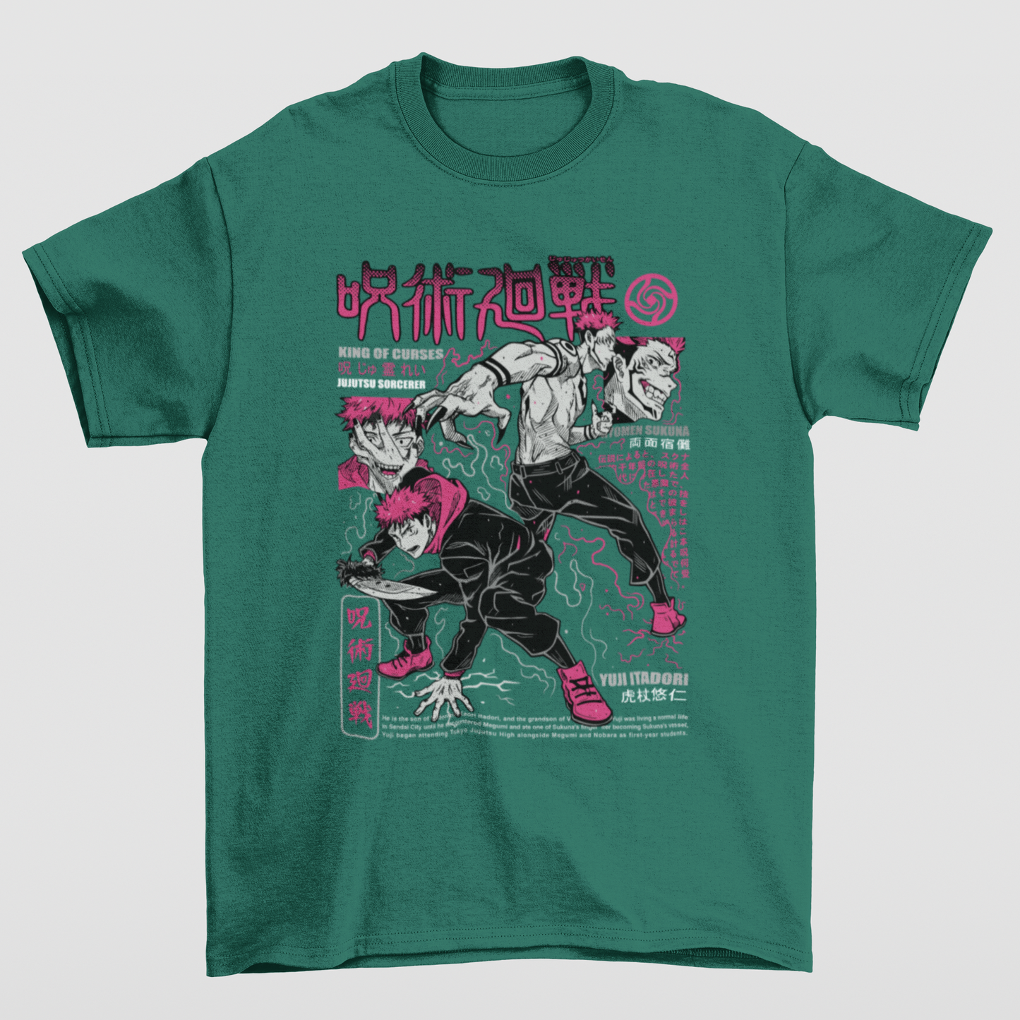 Camiseta Básica Unissex Jujutsu Kaisen Itadori Aesthetic