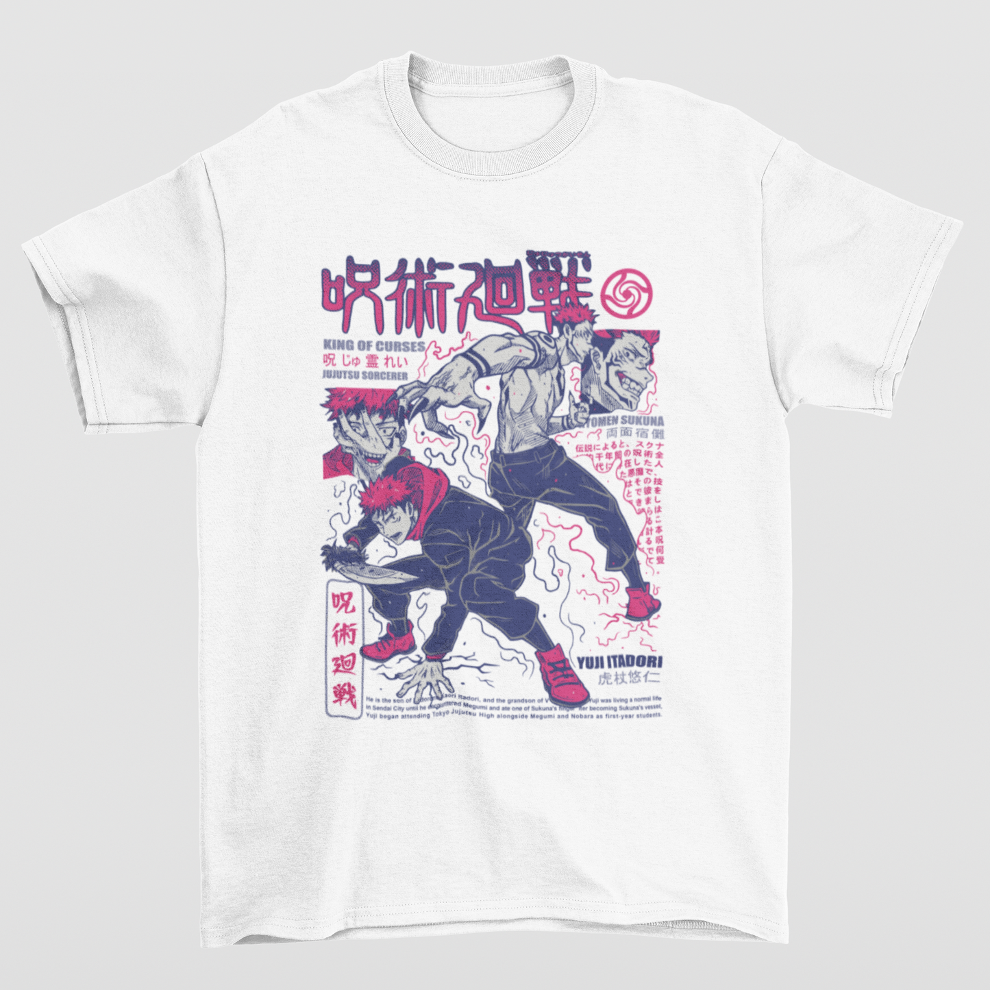 Camiseta Básica Unissex Jujutsu Kaisen Itadori Aesthetic