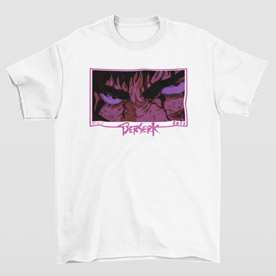 Camiseta Básica Unissex Berserk Guts Eyes Anger