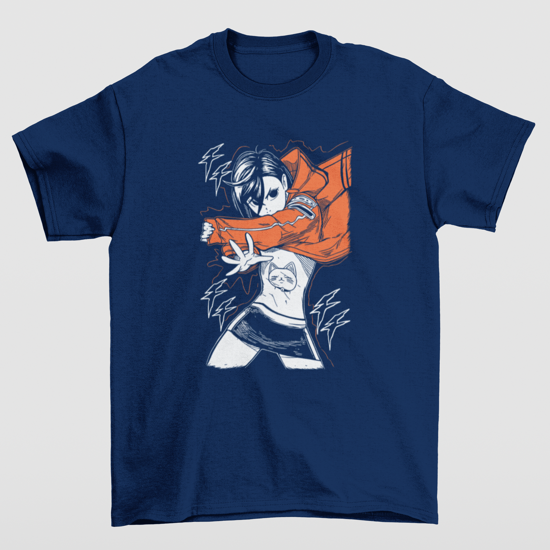 Camiseta Básica Unissex Ayase- azul-marinho