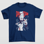 Camiseta Básica Unissex Seiko Ayase Dandadan- azul-marinho