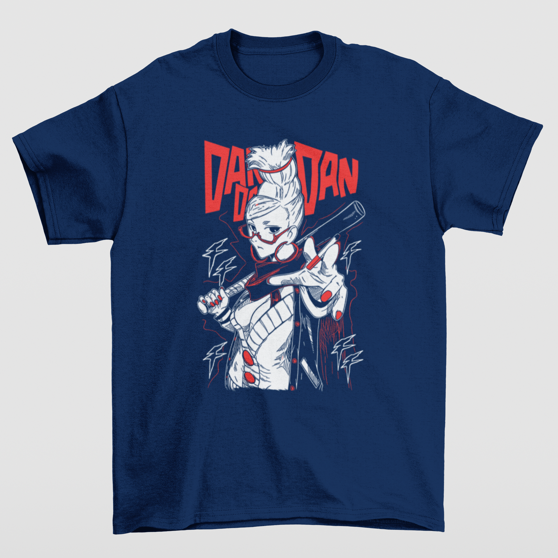 Camiseta Básica Unissex Seiko Ayase Dandadan- azul-marinho