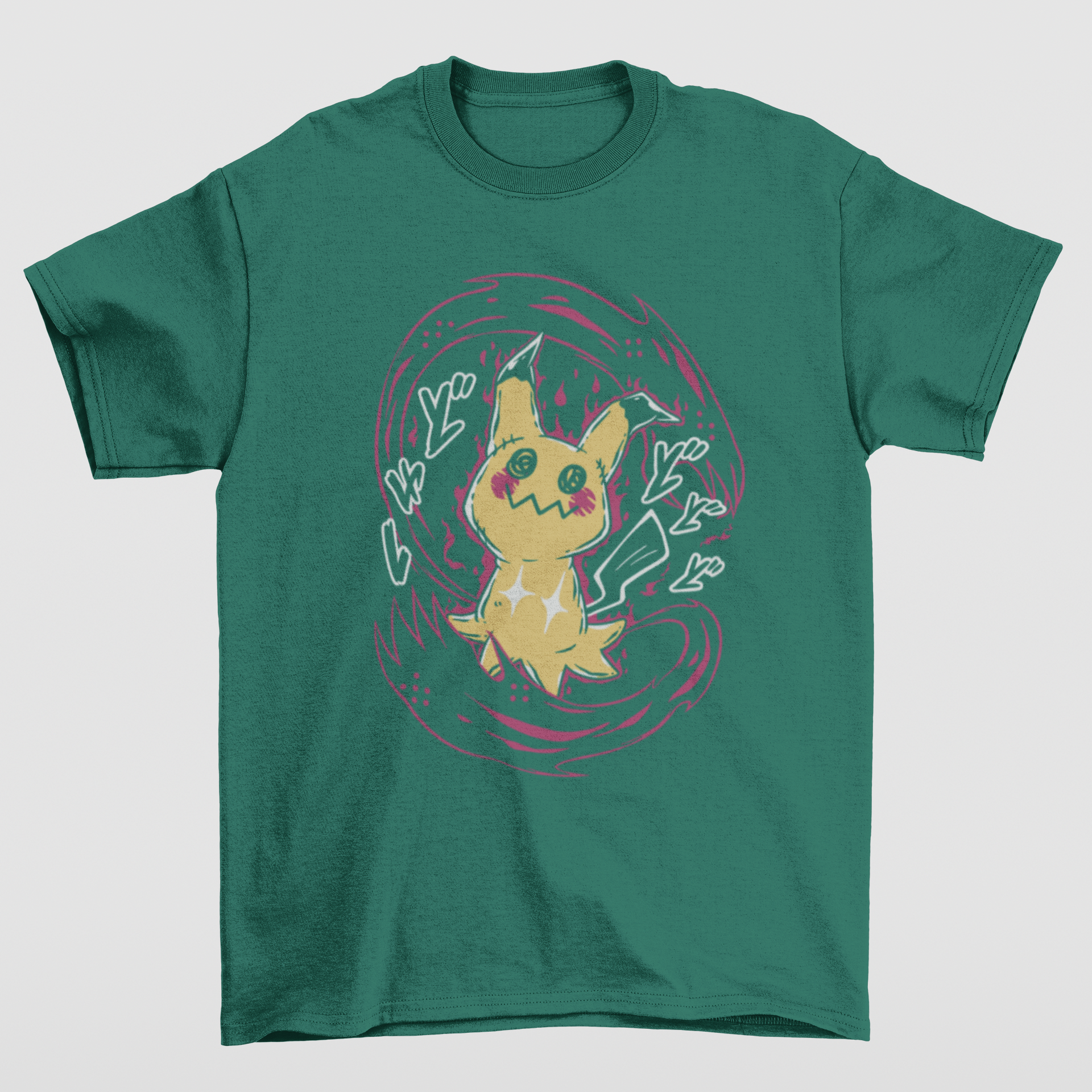 Camiseta Básica Unissex Mimik Pokemon- verde