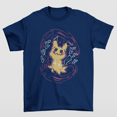 Camiseta Básica Unissex Mimik Pokemon- azul-marinho