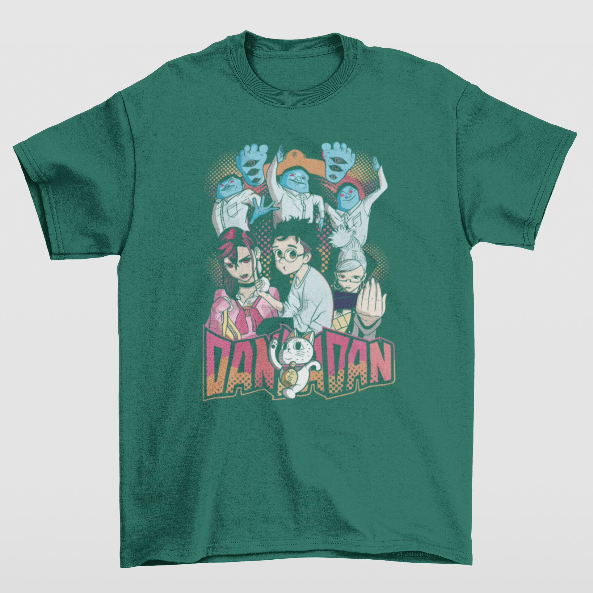 Camiseta Básica Unissex Ayase Okarun and Aliens- verde