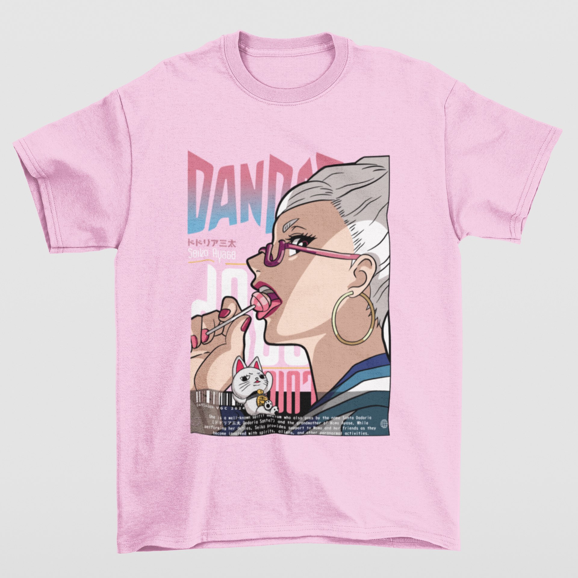 Camiseta Básica Unissex Seiko Ayase- rosa bebe
