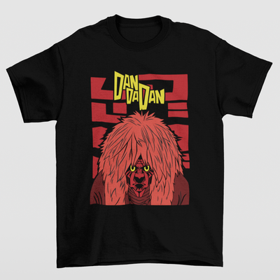 Camiseta Básica Unissex Vovó Turbo Dandadan- Preto