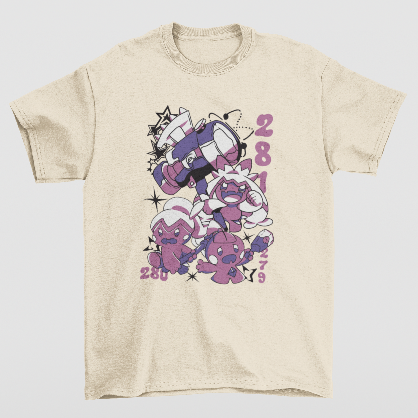 Camiseta Básica Unissex Pokemon Tinka- PÉROLA