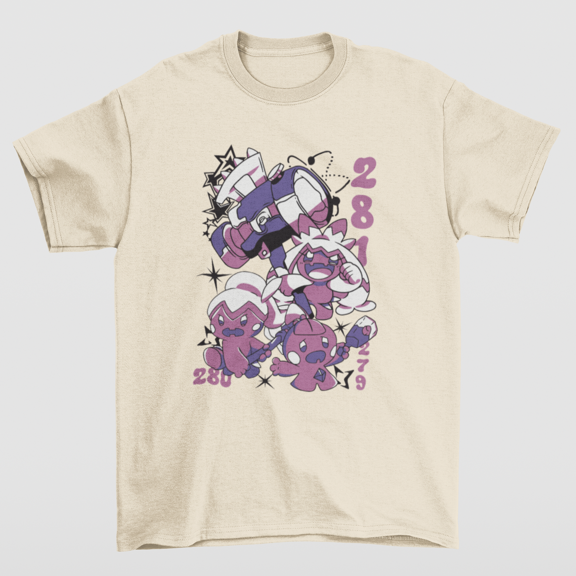 Camiseta Básica Unissex Pokemon Tinka- PÉROLA