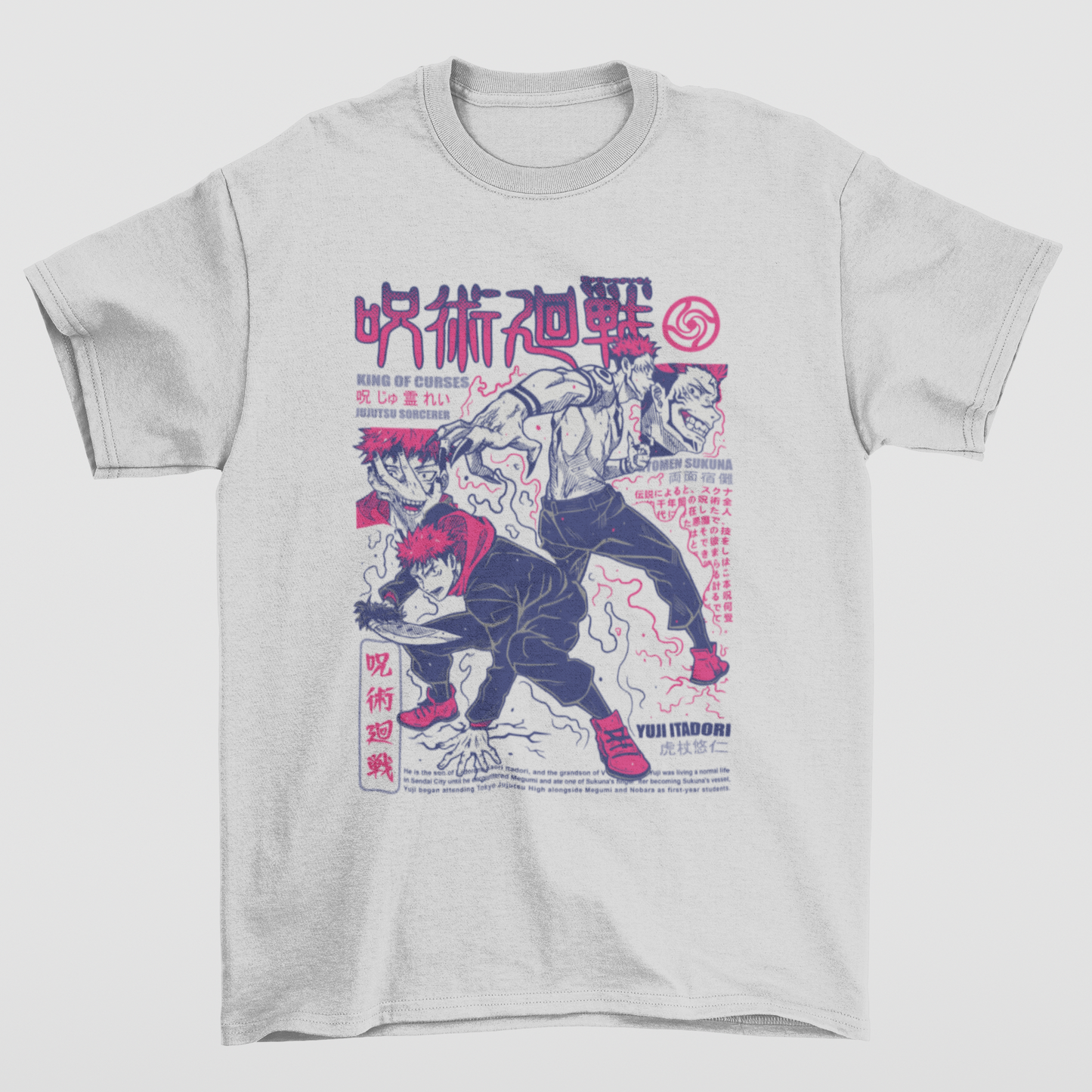 Camiseta Básica Unissex Jujutsu Kaisen Itadori Aesthetic