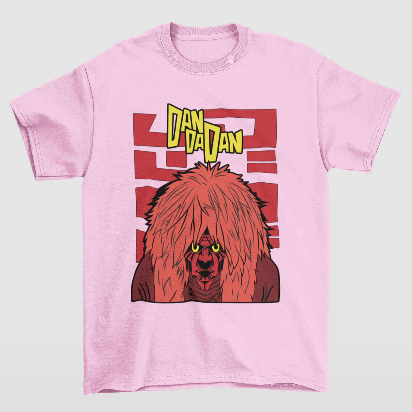 Camiseta Básica Unissex Vovó Turbo Dandadan- Rosa Bebê