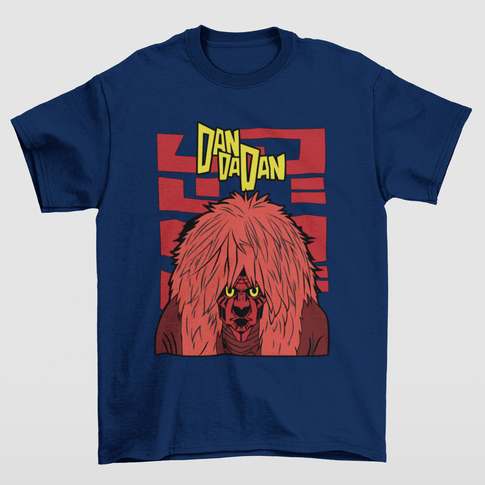 Camiseta Básica Unissex Vovó Turbo Dandadan- Azul-Marinho