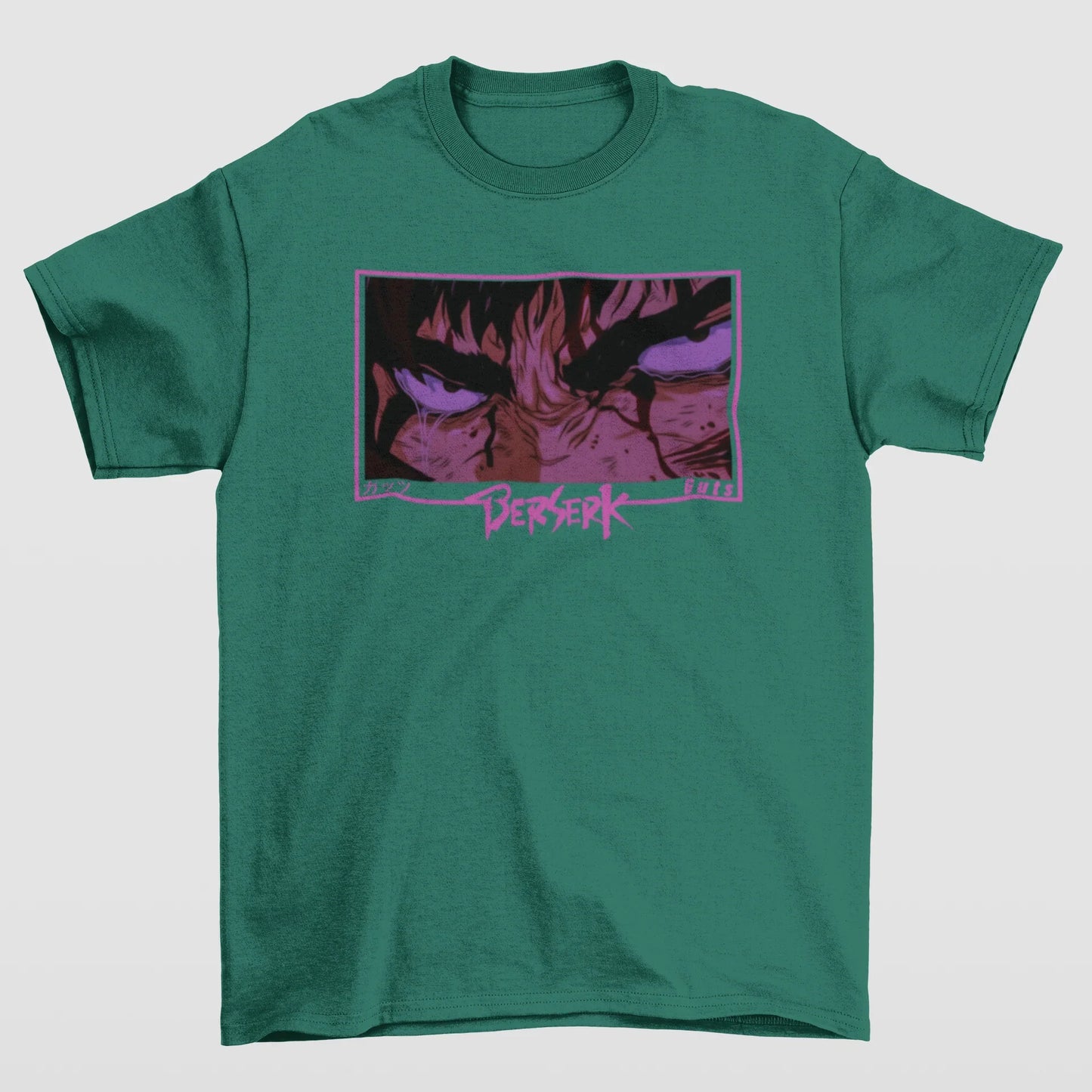 Camiseta Básica Unissex Berserk Guts Eyes Anger