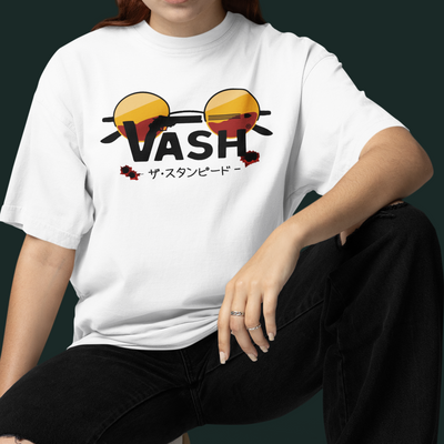 Camiseta Básica Unissex Trigun Logo Óculos