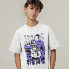 Camiseta Básica Unissex Jujutsu Kaisen Gojo Satoru Trio