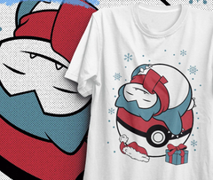 Camiseta Básica Unissex Natal Snorlax