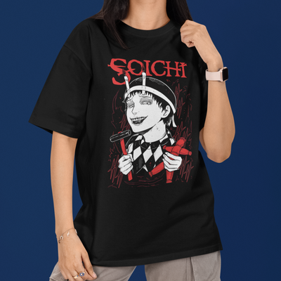 Camiseta Básica Unissex Soichi Junji Ito Crazy Boy