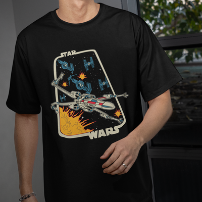 Camiseta Básica Nave Espacial Star Wars
