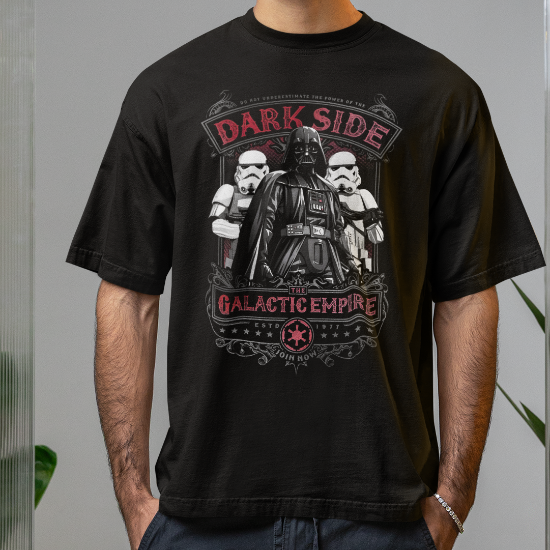 Camiseta Básica Unissex Star Wars Dark Side