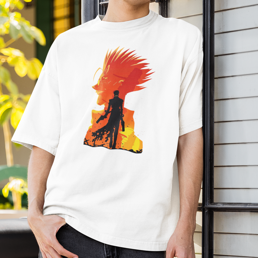 Camiseta Básica Unissex Trigun Silhueta