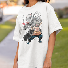 Camiseta Básica Unissex Demon Slayer Inosuke Graphic