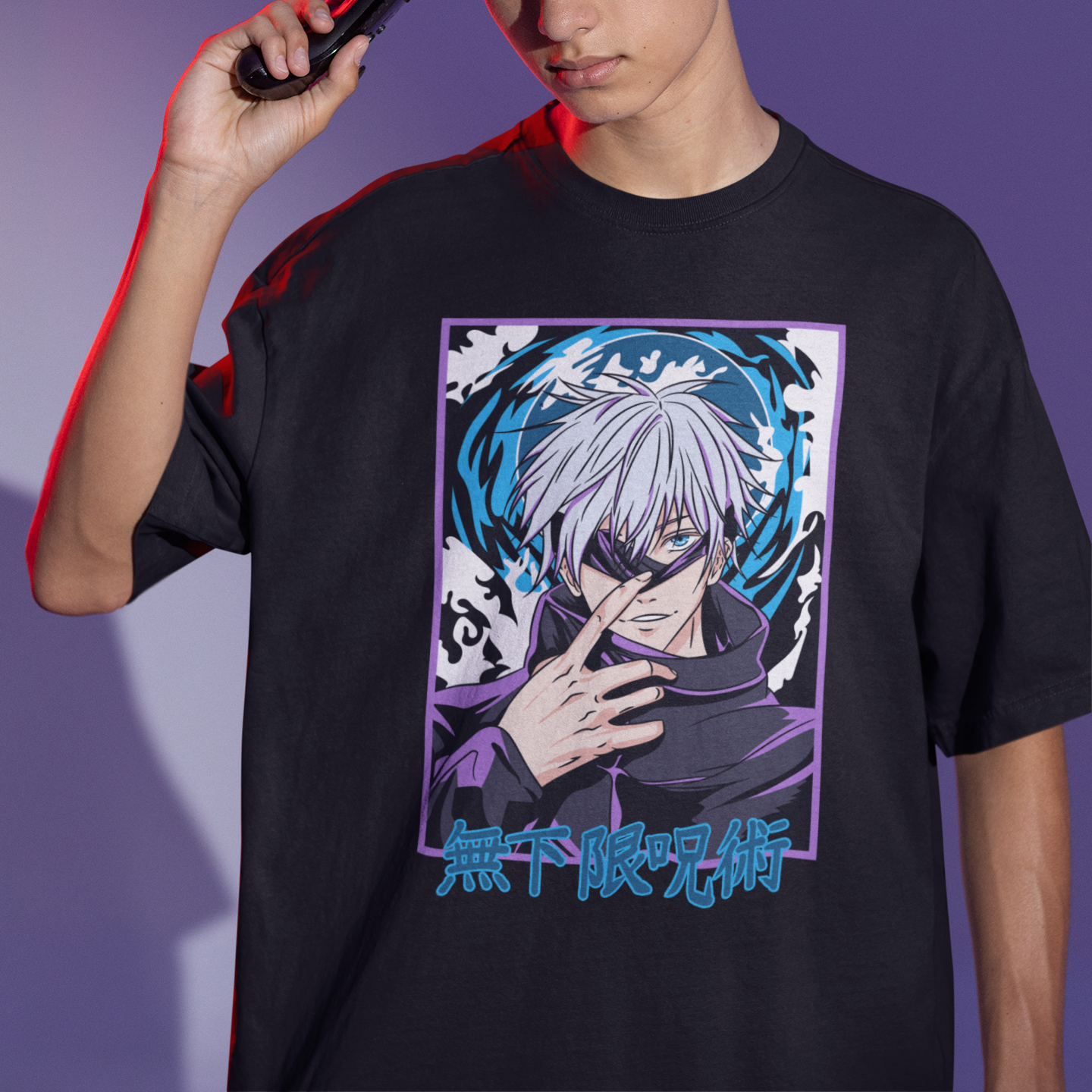 Camiseta Básica Gojo Satoru Olho Aberto Jujutsu Kaisen