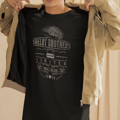 Camiseta Básica Unissex Peaky Blinders Shelby Brothers