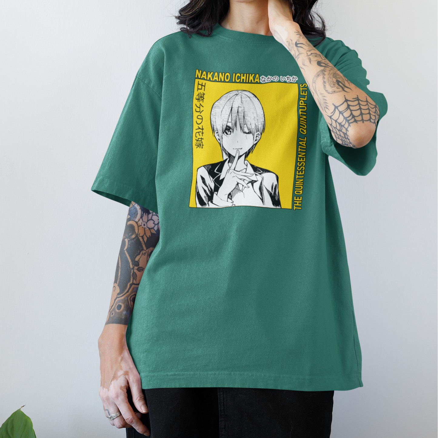 Camiseta Básica Unissex The Quintessential Quintuplets Nakano Ichika Kanji