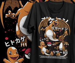 Camiseta Básica Unissex Pokemon Charm
