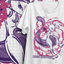 Camiseta Básica Unissex Pokemon Mewtwo- Branco