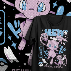 Camiseta Básica Unissex Pokemon Mew Collab