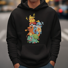 Moletom Canguru Pokemon Personagens Graphic